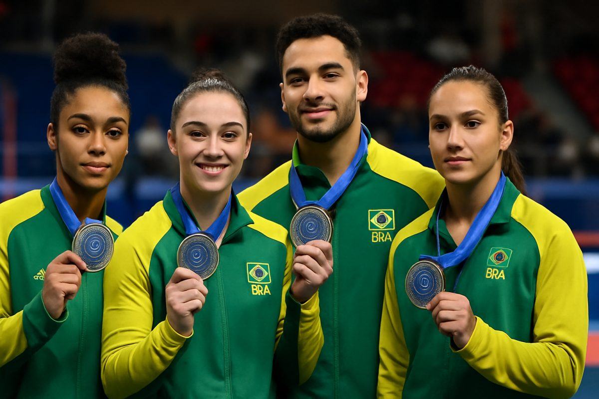 Brasil conquista cinco medalhas na Copa do Mundo de Ginástica