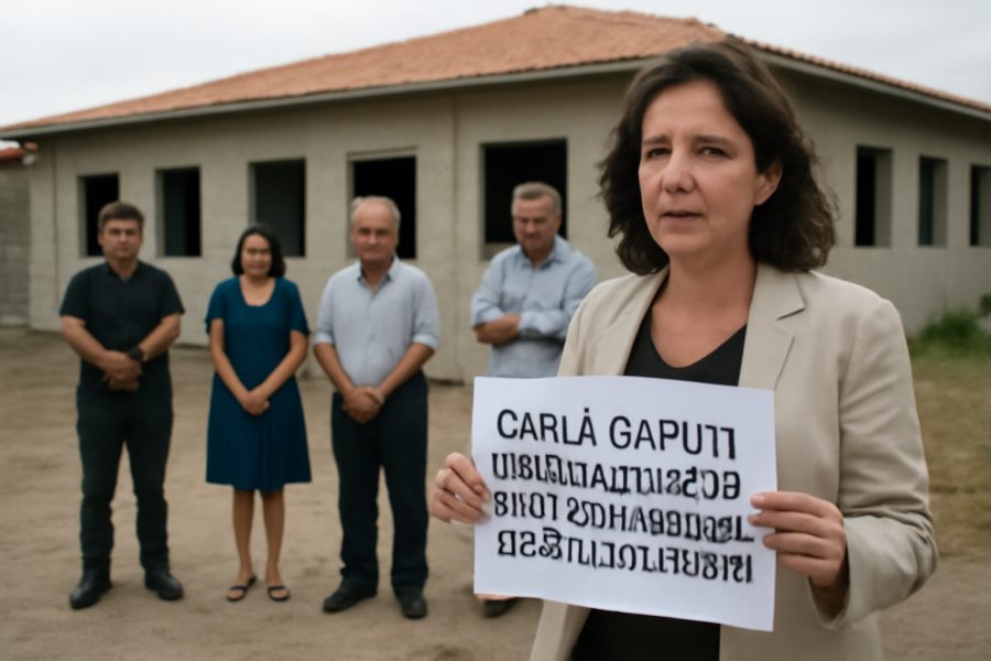 Prefeita Carla Caputi formaliza licitação para nova escola em Atafona