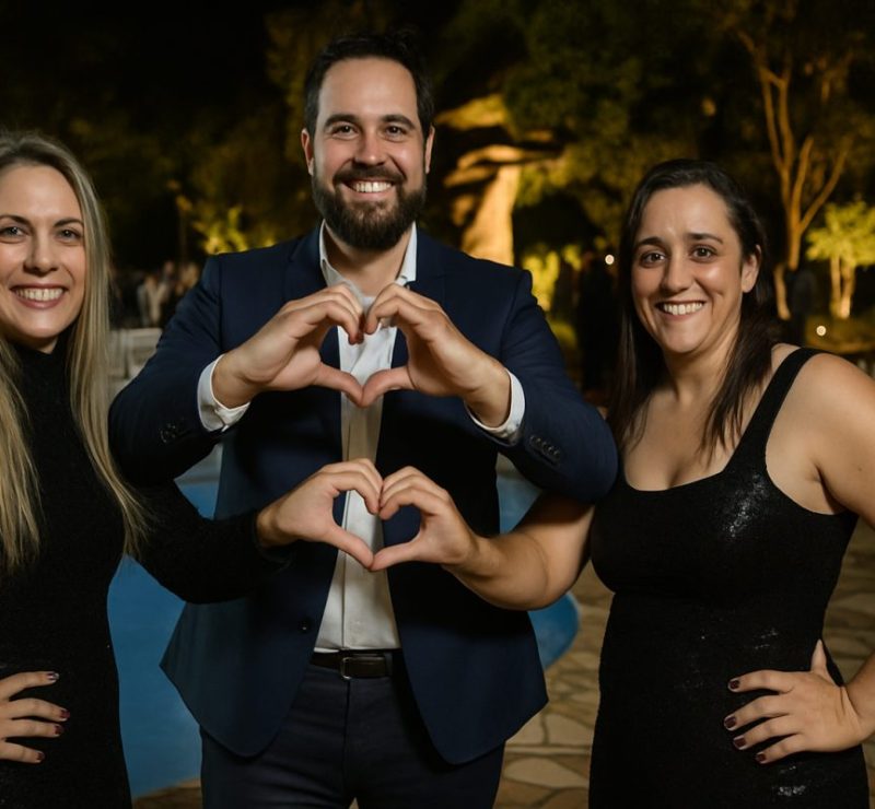 Casamento simbólico emociona trisais em Nova Friburgo