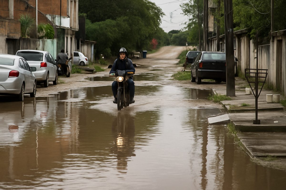 Chuva causa alagamentos na Pecuária em Campos