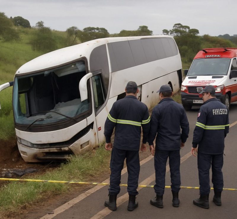 Acidente em Cruzeiro deixa cinco mortos após ônibus cair em ribanceira