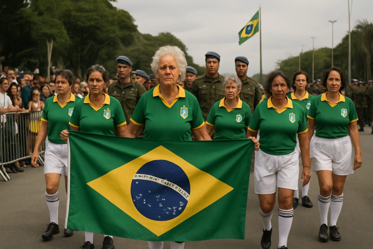Desfile de 7 de Setembro homenageia pioneiras do futebol feminino