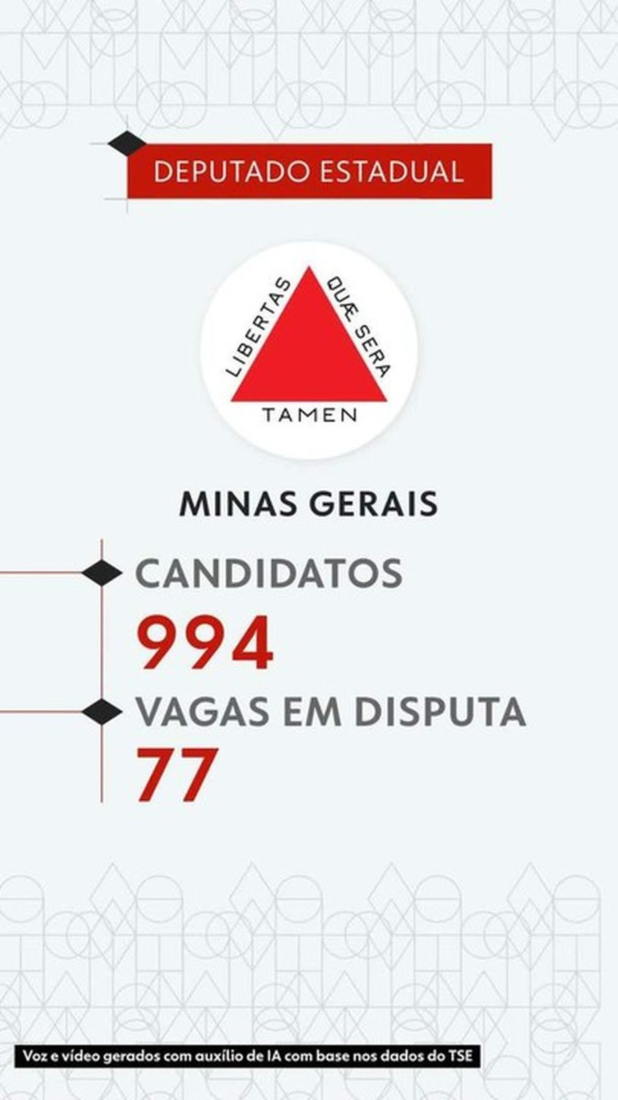 Eleições 2026: veja todos os candidatos a deputado estadual em Minas Gerais — de A a J