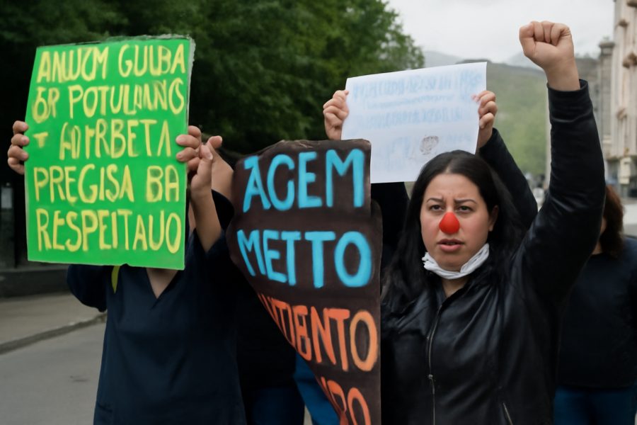 Funcionários do Hospital Raul Sertã protestam por melhorias em Nova Friburgo