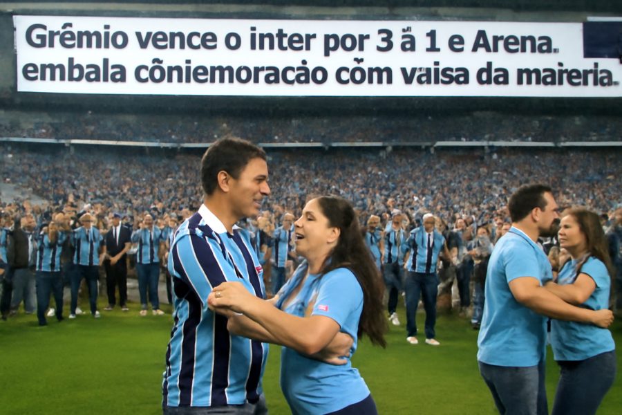 Grêmio vence o Inter por 3 a 1 e Arena embala comemoração com valsa