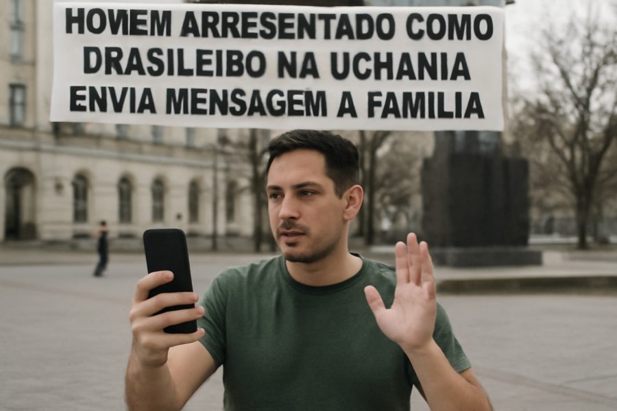 Homem apresentado como brasileiro na Ucrânia envia mensagem à família