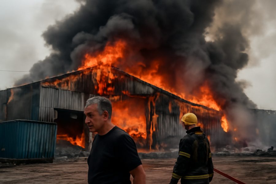 Incêndio no Porto do Açu: Galpão da OSX é atingido, mas sem feridos