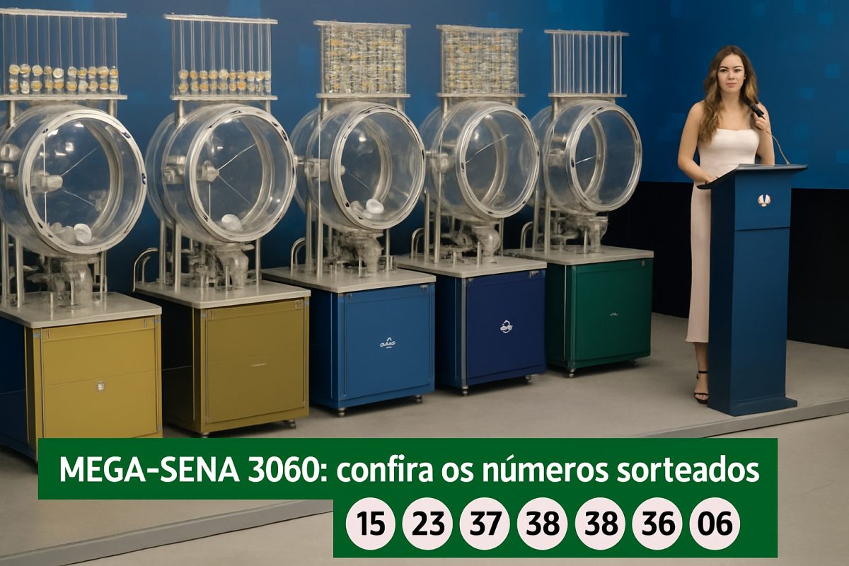 Mega-Sena 3060: confira os números sorteados