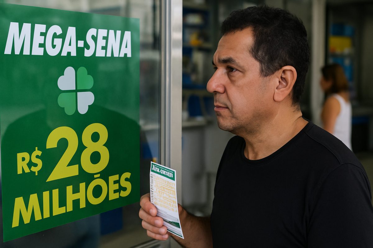 Mega-Sena sorteia prêmio de R$ 28 milhões neste domingo