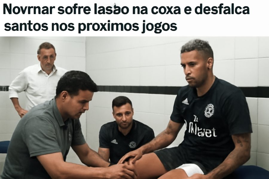 Neymar é desfalque no Santos devido a lesão na coxa direita