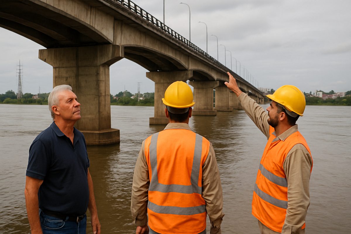Ponte Barcelos Martins em Campos passa por vistoria técnica