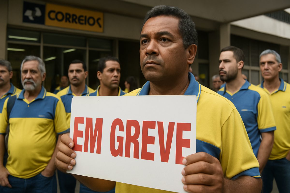 Trabalhadores dos Correios estão em greve por tempo indeterminado