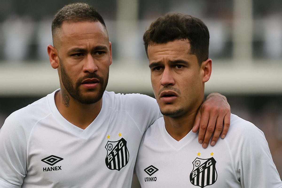 Vídeo viral imagina Neymar e Coutinho juntos no Santos