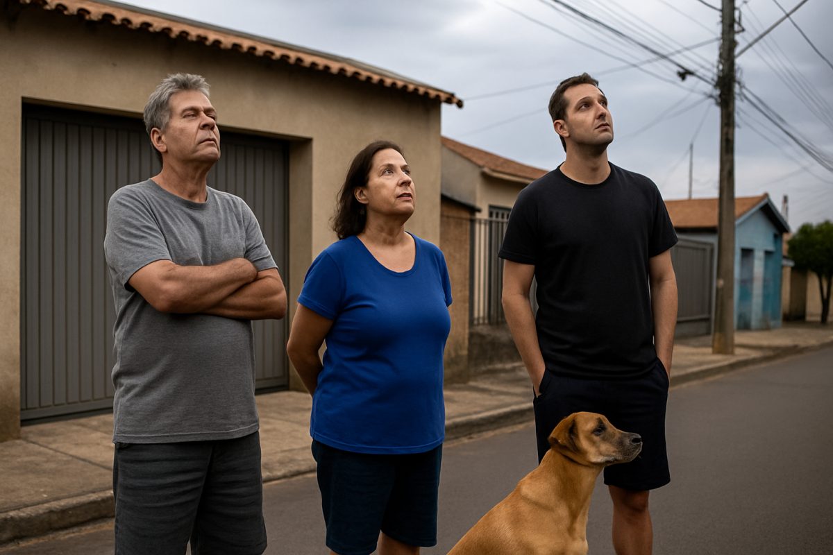 Vídeo de moradores e cachorro observando estampidos viraliza; cena é atribuída a Ajapi