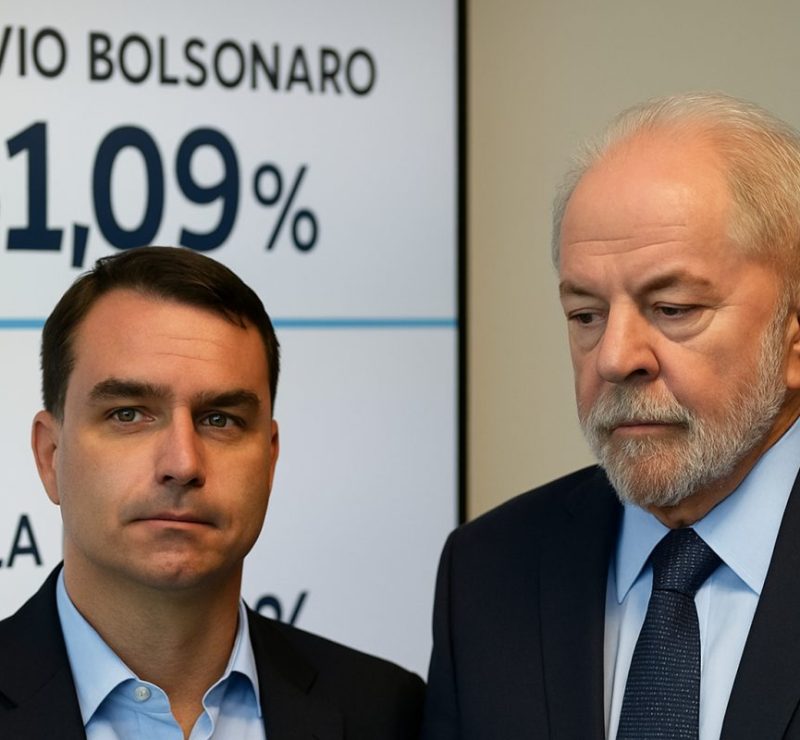 Flávio Bolsonaro lidera primeiros resultados com 51,09% dos votos