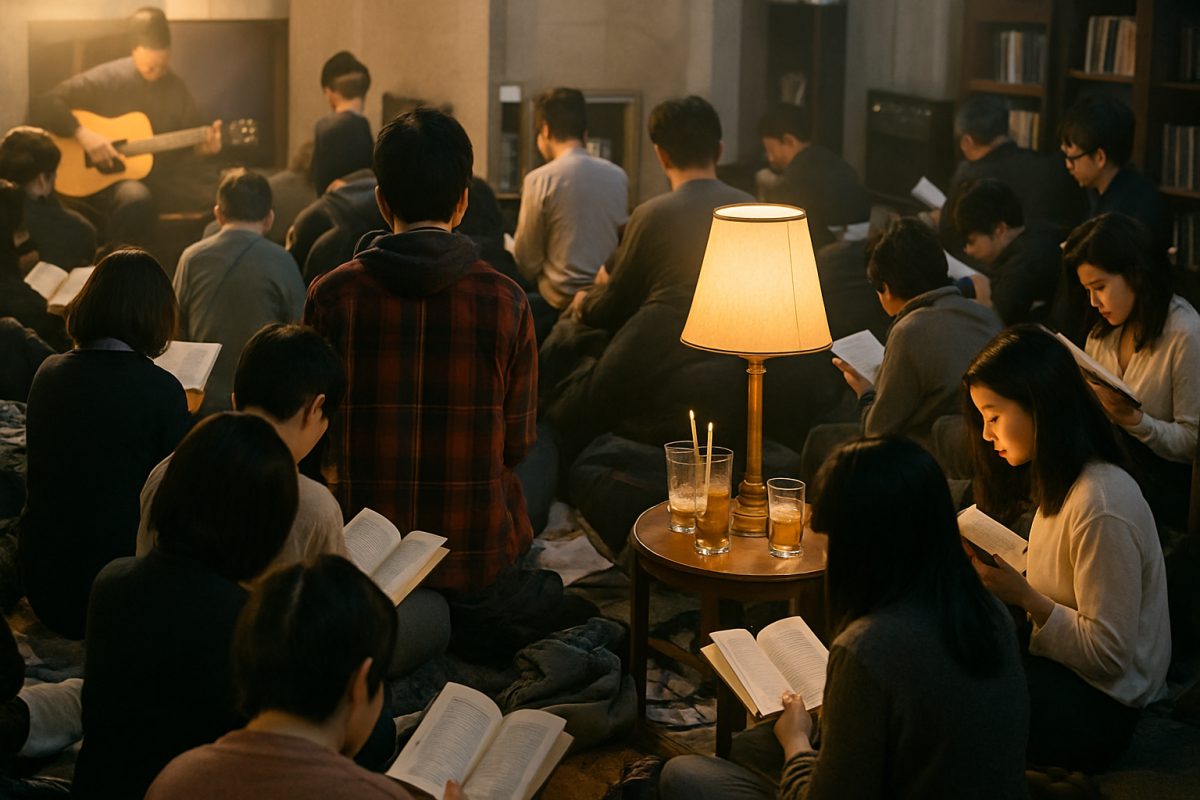 Balada em Tóquio vira lounge de leitura com música eletrônica