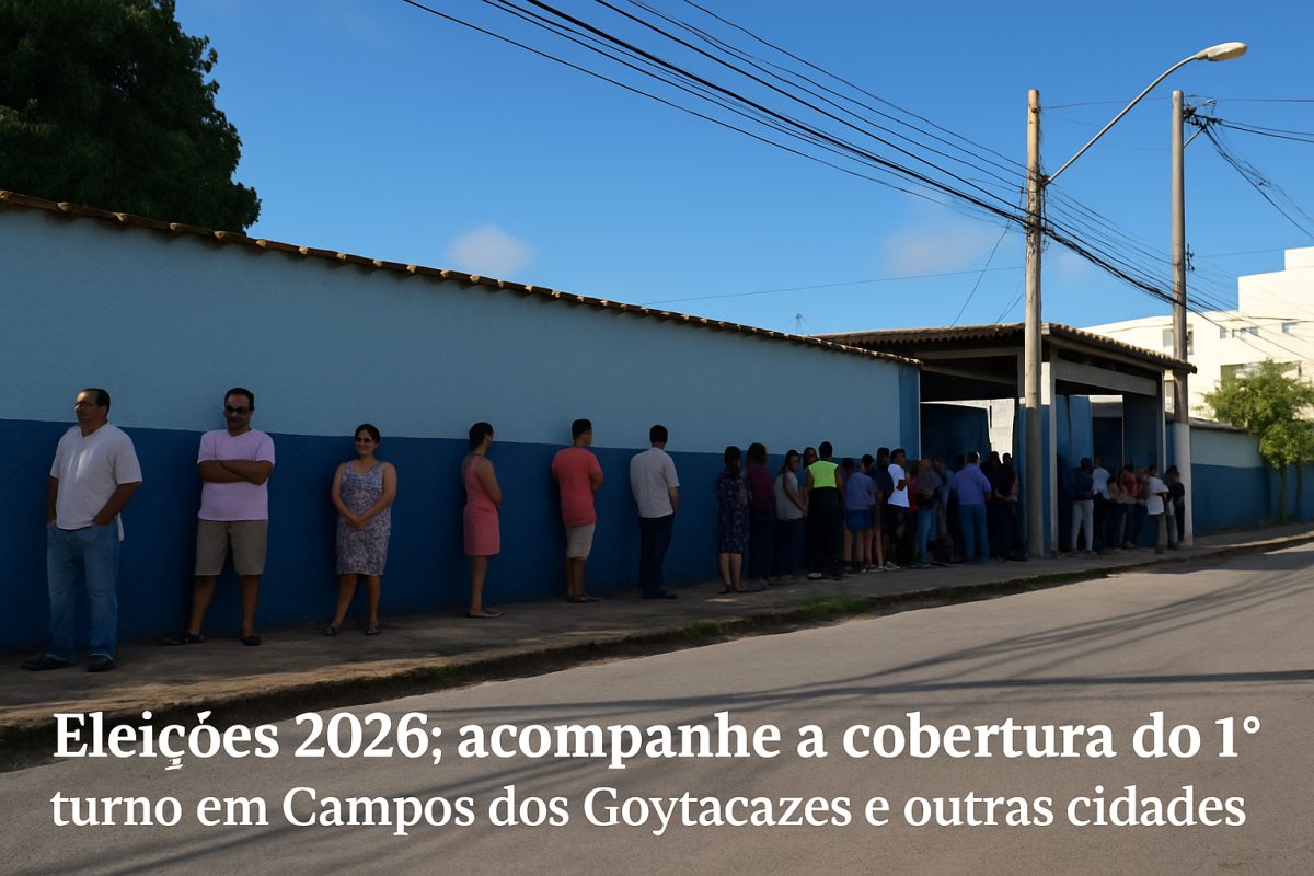 Eleições 2026: acompanhe a cobertura do 1º turno em Campos dos Goytacazes e outras cidades do Norte Fluminense