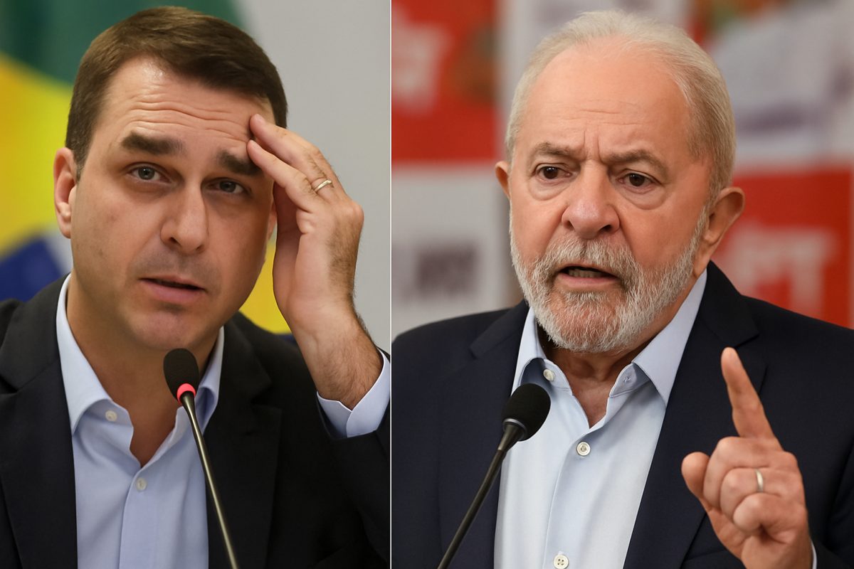 Flávio Bolsonaro e Lula comentam resultado e projetam disputa no segundo turno
