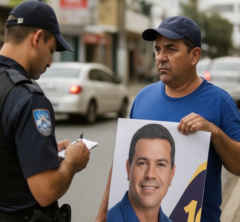 Propaganda eleitoral irregular resulta em autuação em Itaperuna