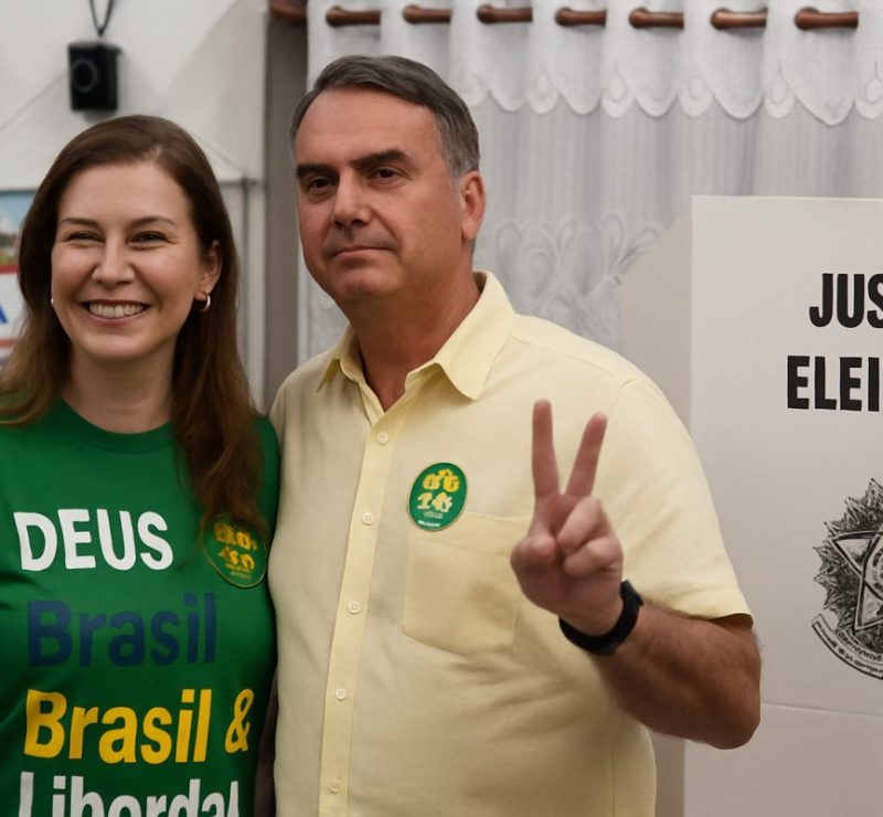 Flávio Bolsonaro pede confiança dos brasileiros em discurso