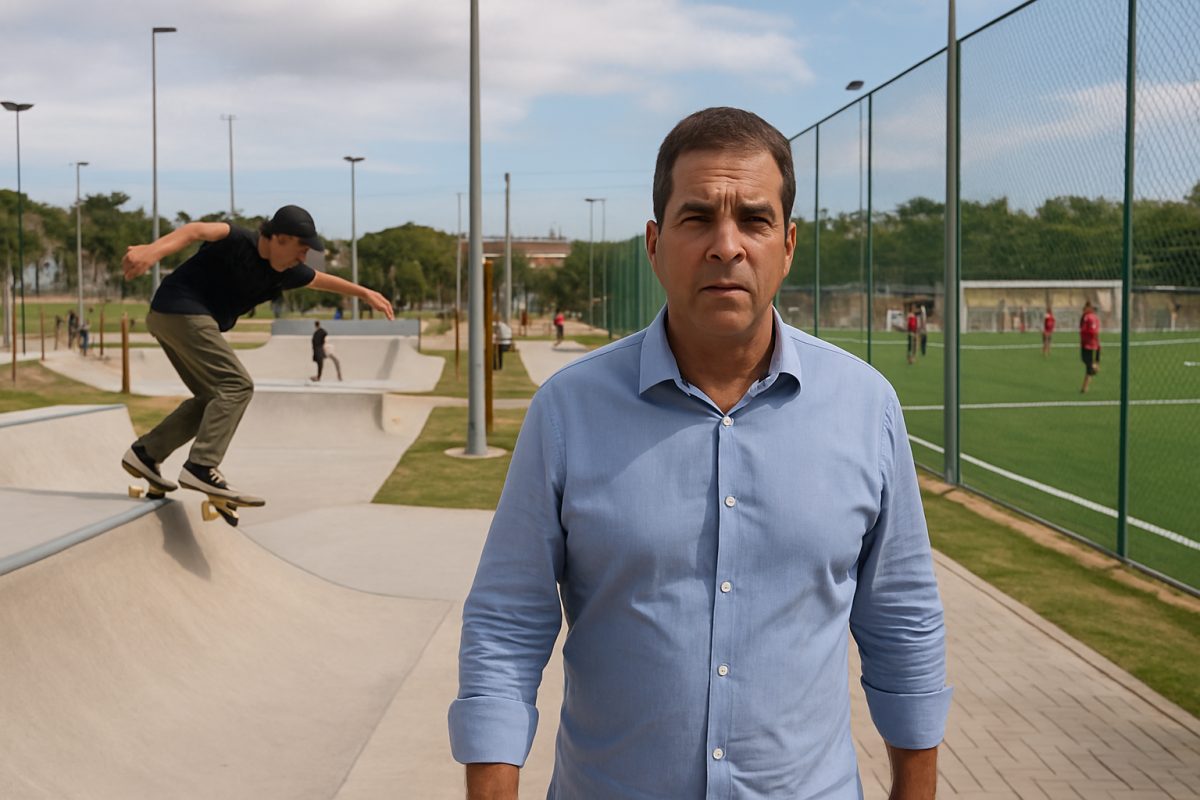 Macaé inaugura parque com pista de skate e campo sintético