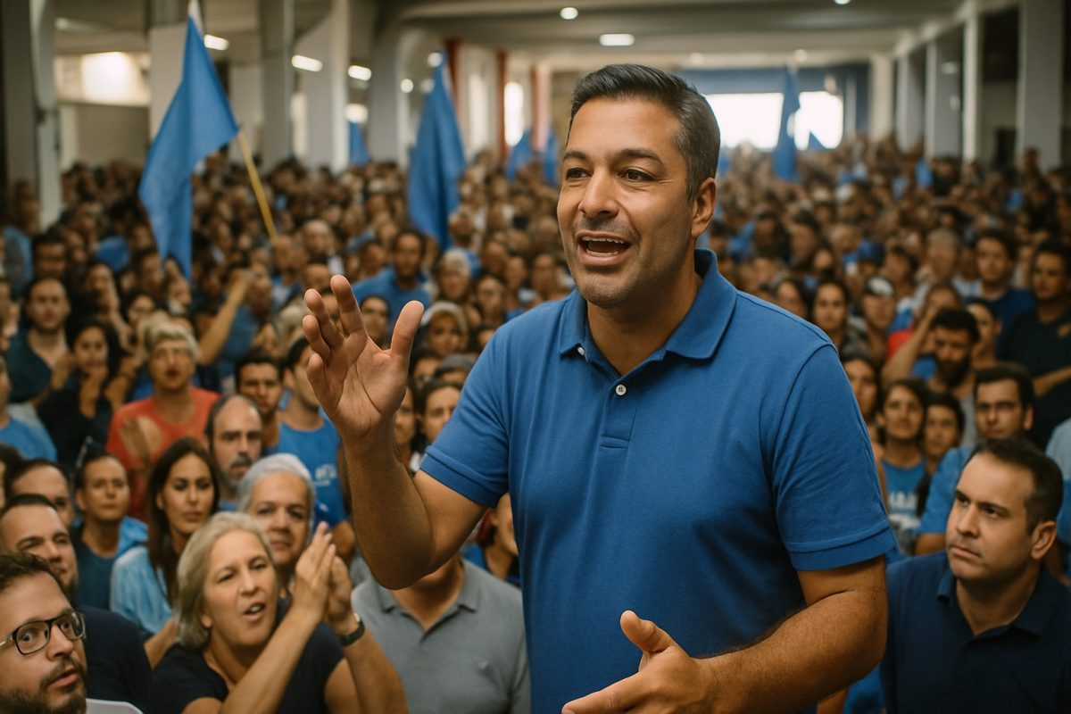 Maicon Cruzz lota clube no Centro de Campos na reta final da campanha; candidato falou ao C24H