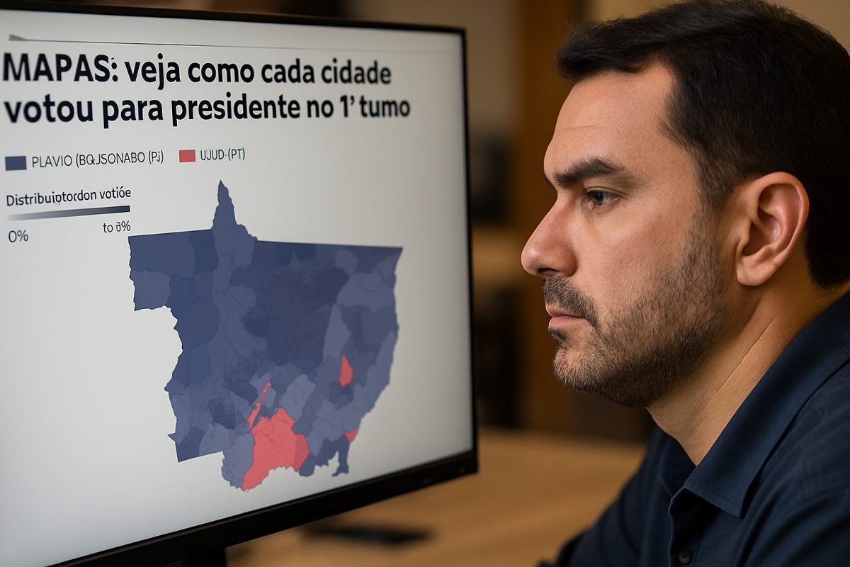 Resultados do 1º turno de 2026: como cada cidade votou