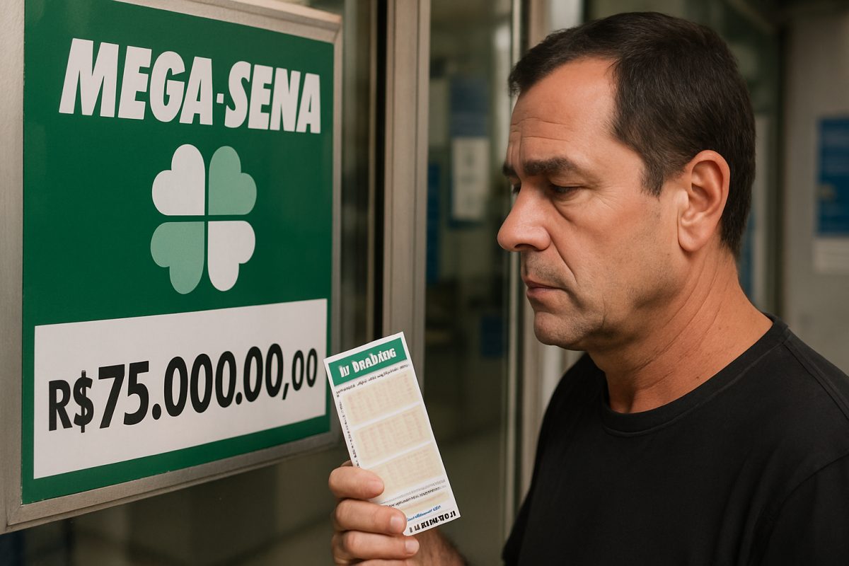 Mega-Sena sorteia prêmio acumulado de R$ 75 milhões nesta quinta-feira
