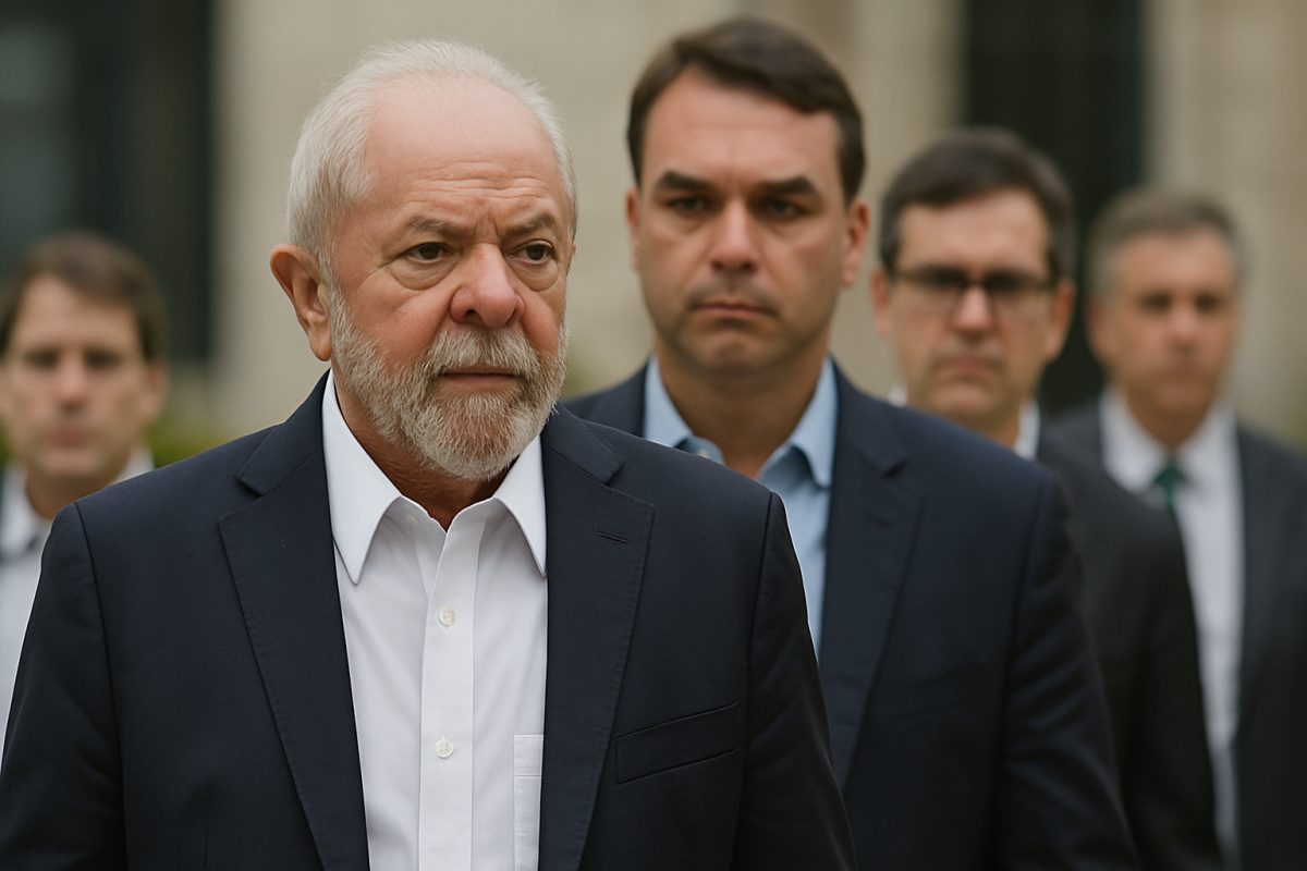 Última pesquisa: Lula, 46%; Flávio Bolsonaro, 45%; Cury, 3%; Renan, 3%; Caiado, 3%
